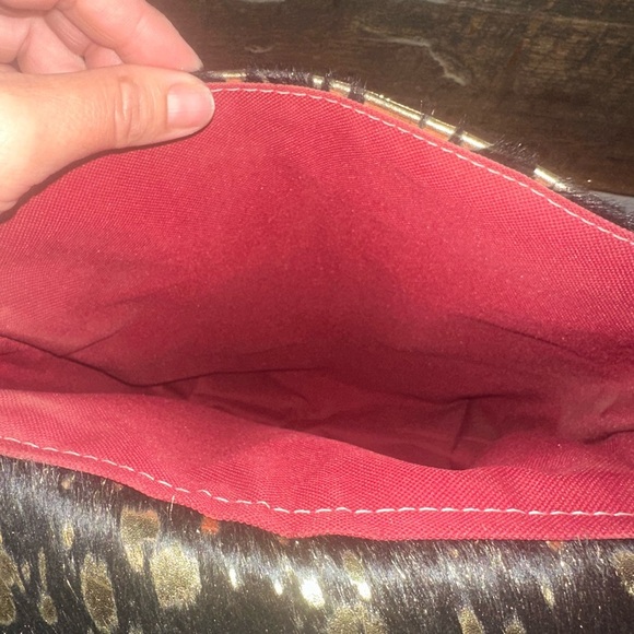 Lauraine’s HOH acid wash and leather vehicle hanging reusable trash storage bag - Picture 7 of 11